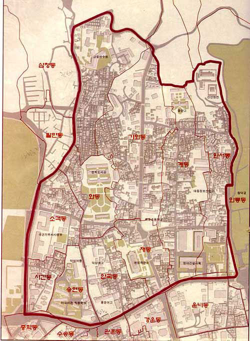 Map of Bukchon ??? ?? 